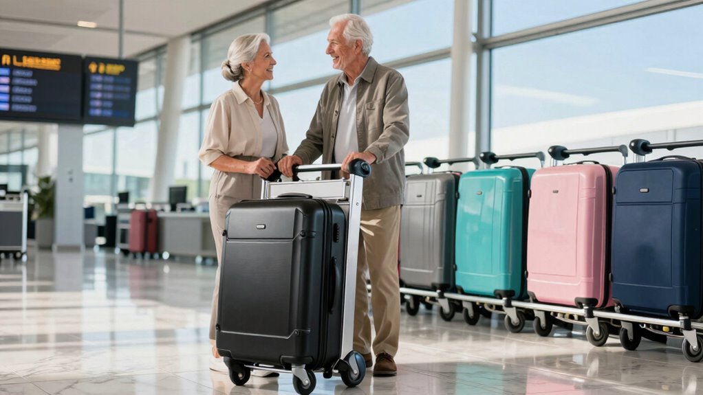 light smooth glide ergonomic organized durable luggage